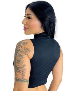 Kit 2 Cropped Regata Golinha Ribbed Top - 彩色 - 查看 3