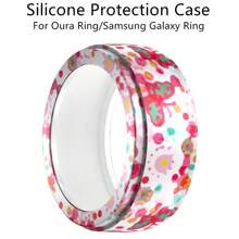 Universelle Silikonschutzhülle kompatibel mit Samsung Galaxy Ring und Oura Ring Gen3, wasserdicht, staubdicht, fingerabdruckfest, kratzfest, stoßfest 360° Rundum-Schutz Silikonhülle, weiches Silikonmaterial, modisch, mehrere Farboptionen, tolles Geschenk