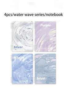 4pcs/1pc A5 Wire-Bound Notebook, Thick, Cute, Suitable For Students,School Supplies,Back To School - View 11