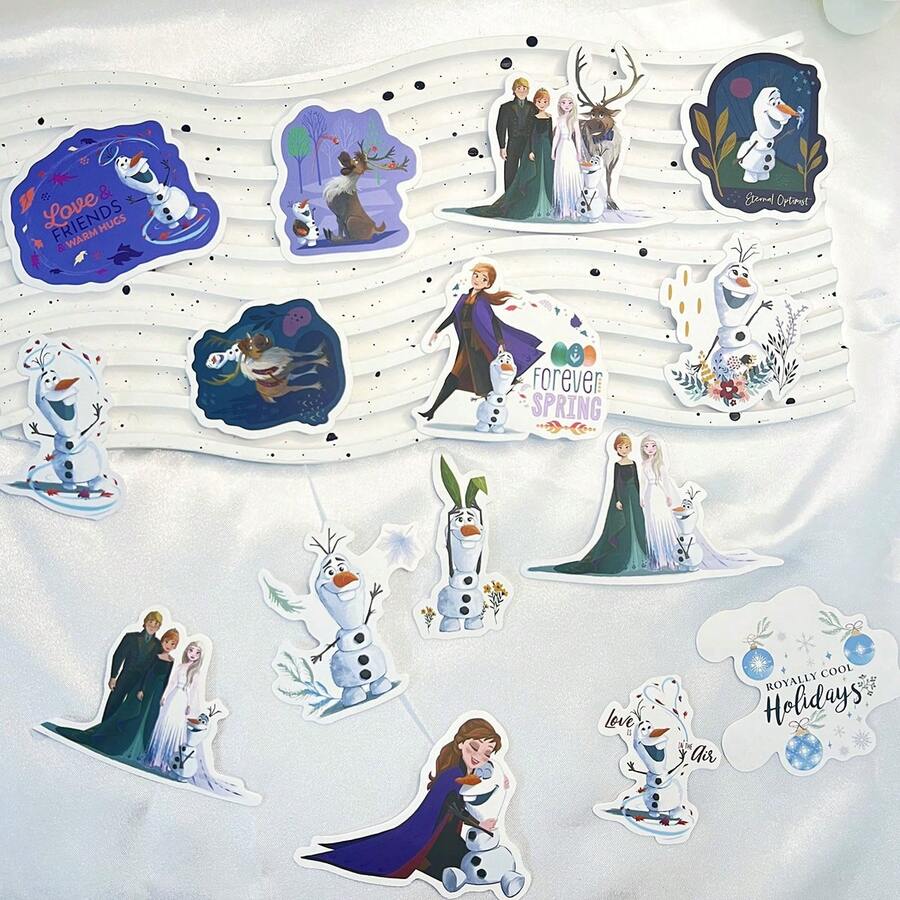 Bộ 50Disney Dán Frozen Câu Chuyện Đồ Chơi Nước Hành Lý Laptop Dán Quà Tặng Sinh Nhật - 50 cái - Xem 1