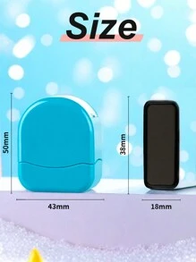 100 pièces Autocollants de nom et 1 pièce Tampon de nom personnalisé pour vêtements d'enfants, couleur unie imperméable Tampons de nom personnalisés pour élèves et usage professionnel, Tampon de nom personnalisé pour vêtements, Tampon de signature manuscrite, Étiquette de nom, Sceau de nom personnalisé auto-encreur de dessin animé DIY pour cadeau de papeterie personnalisé pour étudiant d'école