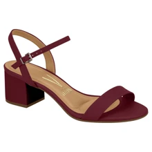 Vizzano Women's Low Square Heel Sandal 6291.900 - 酒紅色 - 查看 1