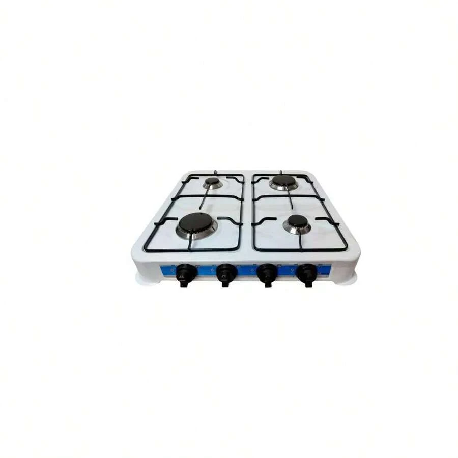 Parrilla Estufa Mesa Gas 4 Quemadores Acero Blanca Shorbull - Blanco - Ver 1