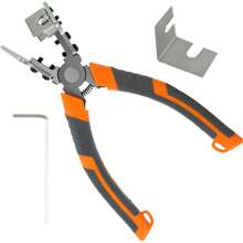 Thép hợp kim cắt hình chữ V Kéo dải cao su 90 ° Cắt góc phải chắc chắn Kìm cắt chữ V bền Cửa sổ Dây cao su Kéo cắt miter có cờ lê cho cửa sổ - trái cam - Xem 9