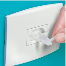 Anti-Shock Socket Protector With Transparent Lock For Children Baby - 無色 - 查看 4