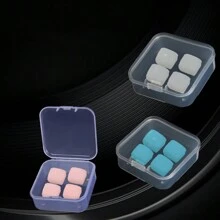 12pcs Silicone Noise-Blocking Sleeping Ear Plugs, Waterproof For Swimming & Bathing