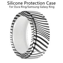 Universelle Silikonschutzhülle kompatibel mit Samsung Galaxy Ring und Oura Ring Gen3, wasserdicht, staubdicht, fingerabdruckfest, kratzfest, stoßfest 360° Rundum-Schutz Silikonhülle, weiches Silikonmaterial, modisch, mehrere Farboptionen, tolles Geschenk