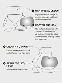 1pc Women High Waist Firm Control Body Shaper Tummy Shaper Butt Lifter, Leg Slimmer Briefs