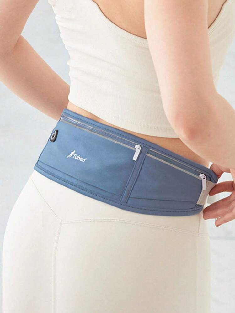 Pochete Leve Unissex, Adequada para Atividades ao Ar Livre, Caminhada, Fitness e Corrida Noturna, com Faixas Refletivas (Cor Aleatória) - Rosa chiclete - Visão 2