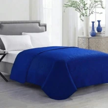 EDREDON LIGERO DOBLE VISTA KING SIZE CAPITONADO. - Azul - Ver 3