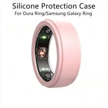 Universelle Silikonschutzhülle kompatibel mit Samsung Galaxy Ring und Oura Ring Gen3, wasserdicht, staubdicht, fingerabdruckfest, kratzfest, stoßfest 360° Rundum-Schutz Silikonhülle, weiches Silikonmaterial, modisch, mehrere Farboptionen, tolles Geschenk