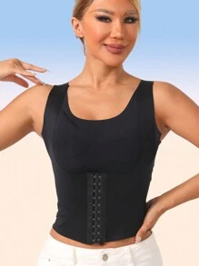 1 件无缝露背塑身紧身胸衣，收腹，腰部训练，姿势矫正，胸部提升运动胸罩塑身衣健身房配件，用于腹部瘦身束腹带，用于腹部瘦身束腹带的腰带