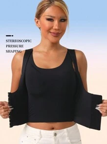 1 件无缝露背塑身紧身胸衣，收腹，腰部训练，姿势矫正，胸部提升运动胸罩塑身衣健身房配件，用于腹部瘦身束腹带，用于腹部瘦身束腹带的腰带