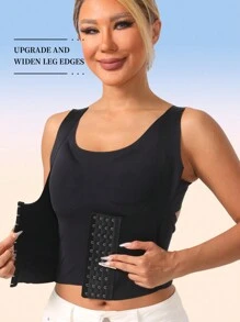 1 件无缝露背塑身紧身胸衣，收腹，腰部训练，姿势矫正，胸部提升运动胸罩塑身衣健身房配件，用于腹部瘦身束腹带，用于腹部瘦身束腹带的腰带