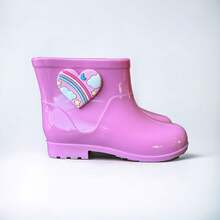 Galoshes Children's Boots Men's Boy Child Lightweight Comfortable - 淺粉色 - 查看 4