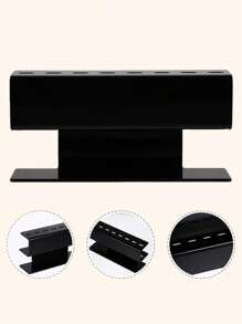 Acrylic Eyelash Extension Tweezers Storage Box Holder Acrylic Tweezers Holder, 6/8 Holes Tweezers Stand Display Organizer For Eyelash Extension Supplies Accessories Grafting Beauty Tools