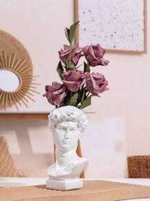 1pc, Greek  Vase - Three-Dimensional Resin Flower Pot Decoration For Home Decor - White - View 10