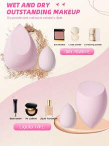 34pcs Makeup Brush Set Including 20pcs Eye Makeup Brushes, Foundation Brush, Eyeshadow Brushes, Detail Face Brushes, Lash Comb & Brow Brush, 2pcs Beauty Sponges For Liquid Foundation, 3pcs Mini Detail Makeup Sponges, 6pcs Makeup Finger Puffs, 3pcs Triangle Powder Puffs,Brush Set,Makeup Brush Kit,Make Up Brush Set,Make Up Set Complete,Makeup Brush Set,Complete Makeup Kit,Brush Kit,Brushes Makeup Set,Makeup Gift Set,Set,Giveaways,Professional Makeup Brushes,Complete Makeup Set - Multicolor - View 2