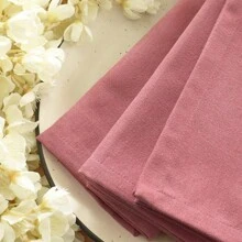 12pcs Solid Color Cloth Napkins, Washable Cotton Table Napkin For Household Dining Fall Autumn Decor Wedding Hotel 45*45cm - Dusty Pink - View 3