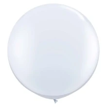 Bladder Balloon Bexigao Big 250 - 1 Giant Unit Party Decoration - 白色 - 查看 2
