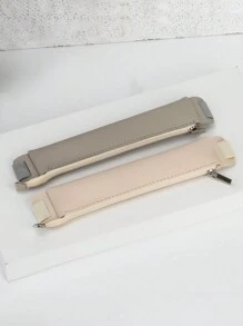 1 件 PU 皮革铅笔袋笔记本松紧带橡皮筋扣笔夹便携式轻便笔筒盒学校用品商务笔记本铅笔盒 PU 皮革记事本圆珠笔盒收纳笔盒，送给朋友的礼物，适合男女回到学校，回到学校，学校用品，铅笔袋，书包 - 彩色 - 查看 7