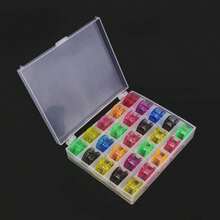 5/10/20/25/50 pièces de canettes de machine à coudre en couleurs mélangées, transparentes, en matériau ABS, convenant aux machines à coudre, à la broderie et au stockage de fils à coudre