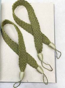 2pcs Woven Curtain Tie Backs, Window Curtain Tiebacks For Home Decor Gifts Birthday Graduation