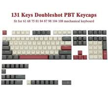 Keycaps For Gaming Mechanical Keyboard PBT Double Shot  Key Set Cherry Profile For 61 68 75 84 87 98 104 108 Mx Switches ANSI Layout Mechanical Keyboard - Multicolor - View 2