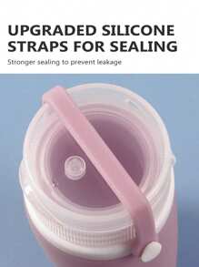 1 件硅胶旅行瓶套装，用于洗发水、化妆品和乳液分配，防漏设计，30ml/60ml/90ml旅行必需品，海滩旅行收纳袋，暑假返校学校用品假日露营假日必需品配件迷你女士香水男士香水 - 藕粉色 - 查看 4