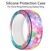 Universelle Silikonschutzhülle kompatibel mit Samsung Galaxy Ring und Oura Ring Gen3, wasserdicht, staubdicht, fingerabdruckfest, kratzfest, stoßfest 360° Rundum-Schutz Silikonhülle, weiches Silikonmaterial, modisch, mehrere Farboptionen, tolles Geschenk
