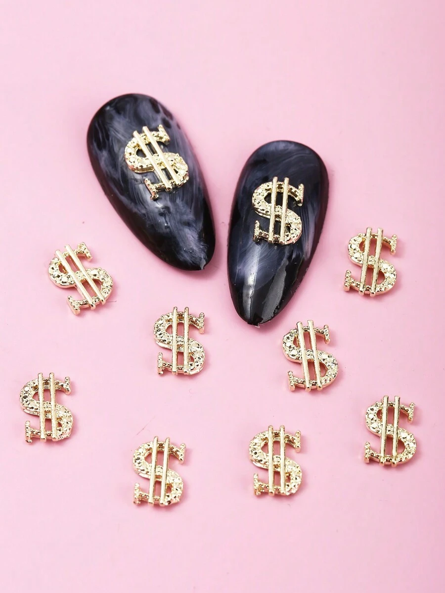 10颗硬币美甲水钻，合金美甲装饰，DIY美甲宝石，美甲用品，美甲饰品