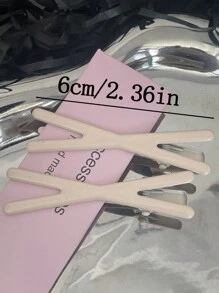 6 chiếc kẹp tóc hình chữ X màu kẹo ngọt phong cách Y2K dành cho nữ, thanh lịch và tối giản, phù hợp cho sử dụng hàng ngày, dự tiệc, đi làm, du lịch, học sinh, sinh viên, kẹp tóc màu hồng, phụ kiện dễ thương, phụ kiện tóc, vẻ quyến rũ năm mới, phụ kiện Valentine, phụ kiện đội đầu, ghim cài tóc - Nhiều màu - Xem 2