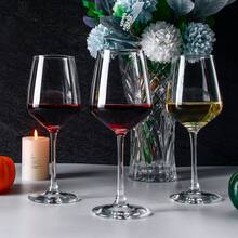 Bộ 6/8/12 chiếc, ly rượu vang đỏ/trắng 12Oz, ly thủy tinh trong suốt có chân dài, ly không chì, hoàn hảo cho tiệc cưới tại nhà, quà tặng Giáng sinh, Giáng sinh vui vẻ - 12 cái - Xem 9