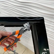 Thép hợp kim cắt hình chữ V Kéo dải cao su 90 ° Cắt góc phải chắc chắn Kìm cắt chữ V bền Cửa sổ Dây cao su Kéo cắt miter có cờ lê cho cửa sổ - trái cam - Xem 3