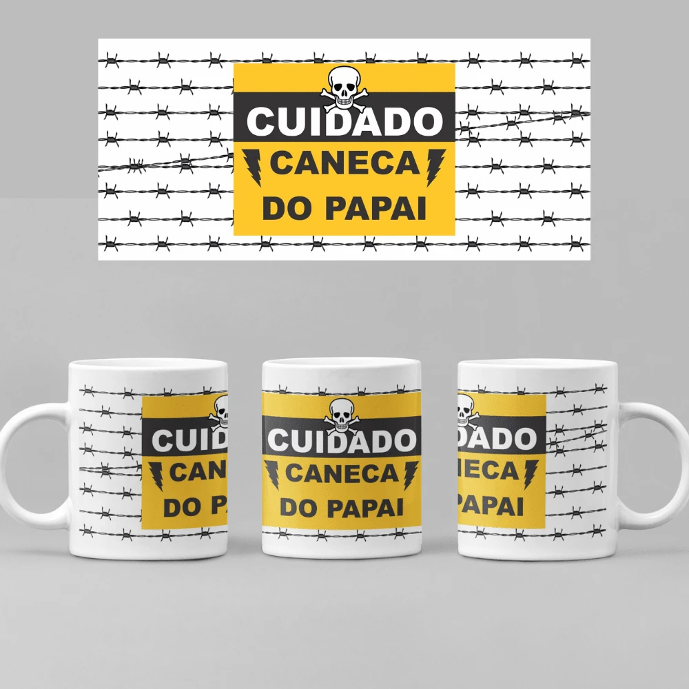 Father's Day Mug - Beware, Dad Mug! - 白色 - 查看 1