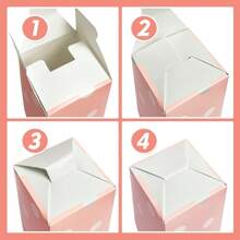 Paquete de 36, bolsas de palomitas de maíz, caja de embalaje, bolsas de palomitas de maíz pequeñas rosa y azul, bolsa de papel para fiesta, suministros para pequeños negocios,  contenedores de bocadillos y dulces, rayas, lunares, ondulado, bolsas de palomitas de maíz para noche de cine, fiesta de cumpleaños, Navidad, regalos para fiestas - Multicolor - Ver 3