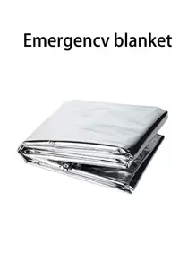 1/2/3 chiếc chăn sinh tồn khẩn cấp di động ngoài trời cho thời tiết lạnh, đồ dùng du lịch cắm trại, đồ dùng du lịch khách sạn, đồ dùng ngoài trời, đồ dùng phòng tắm, đồ dùng du lịch bãi biển, đồ dùng dùng một lần, phụ kiện phòng tắm - Bạc - Xem 2