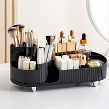 1pc Rotating Makeup Brush Holder, Desk Organizer For Makeup Brushes, Eyebrow Pencils, Pens; Great Stationery Storage Box For Classroom And Art Studio, Holiday Gift,For Holiday Beach, Bathroom Collection, Bedroom Collection, Large Capacity - One Size - View 10