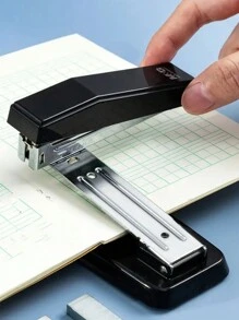 1 Peça Máquina de Encadernação Multifuncional Giratória 360° M&G, Tamanho Grande, Preto/Rosa/Verde/Azul, Grampeador de Escritório, Costura, Volta às aulas, Materiais Escolares