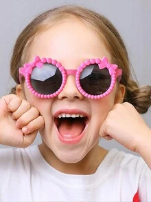 2 Pairs Kids Cute Pearl Bow Eyeglasses, Fashion Children Glasses, Infant Glasses - Multicolor - View 3
