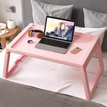 1 PC Plastic Foldable And Portable Laptop Table On Bed And Sofa,Also Suitable For Outdoor Picnic - Multicolor - View 10