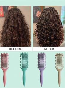 2024 New Breathable Curling Hair Brush, Hair Curling Styling Brush, Curling Hair Shaping Brush For Women - Multicolor - View 4