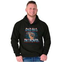 Dad Has The Power TV Remote Humor Hoodie Hooded Sweatshirt Men