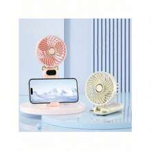 Portable Handheld Misting Fan,Rechargeable Travel Mister Fan, Battery Operated Personal Fan With Mist, 6 Speeds,LED Display,90°Foldable Cooling Fan For Camping Outdoor, Home, Office