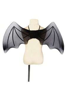 1 Chiếc Halloween Biểu Diễn Chống Đỡ COS Cánh Quỷ, Lưới Đen Cánh Dơi Có Dây Đeo Ba Lô, Trang Phục Lễ Hội Halloween - màu đen - Xem 1