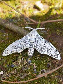 XJYHDY 1pc Retro Moth Design Hair Clip, Gothic Style Hair Accessory For Women,  Gift - Silver - View 5