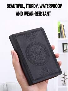 The 140-Page Retro Style Pu Leather Notebook Office Executive Ideal Stationery Gift For Writers And Journalists With Classic Patterned Elegant Diaries Back To School