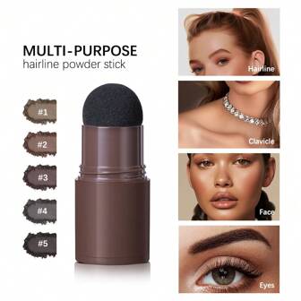  Lakerain 发际线粉棒 - 防水、持久遮瑕，适合灰色发根和稀疏头发，完美匹配自然肤色