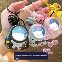 2025 New Item, 1pc Social Media Aesthetic Keychain, Cute Cat, Bear, Capybara, Labu Charm, Bag Pendant, Birthday, Easter, Holiday Gift, Party Favor - Multicolor - View 3