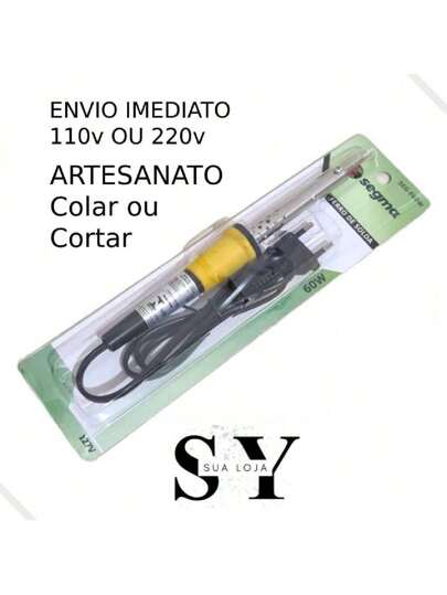 Ferro de Solda Para artesanato Feltro/Selar/Cortar 110V ou 220V